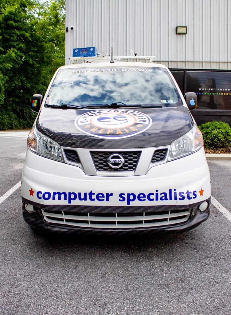 U-neek Computer Repair service van providing local computer repair, home computer service, and pickup and delivery throughout Chester County